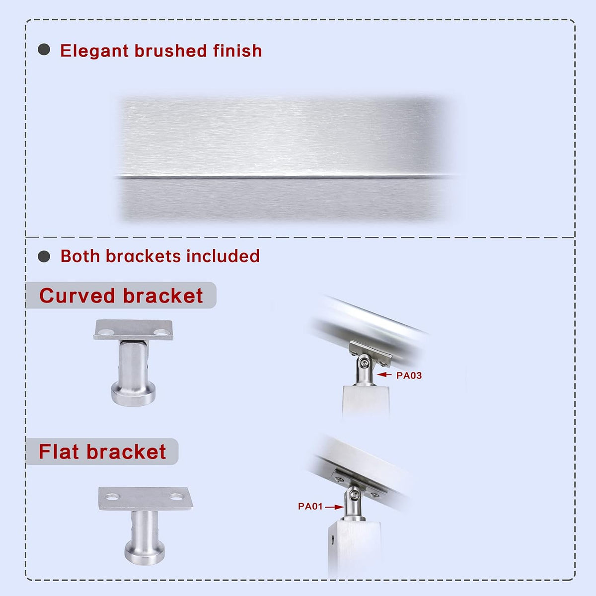 4 Pack Stainless Steel Cable Railing Post O142