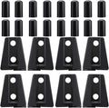 Black Car Door Hinge Cover Trim Protector 8pcs O26340