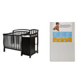 4 in 1 Mini Crib and Dressing Table Combo with 3 Portable Crib Mattress, White R2362