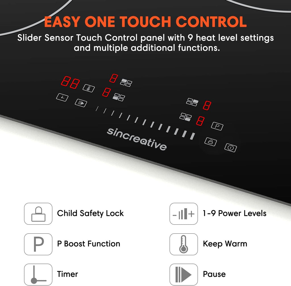 30 Inch 4 Burners Induction Cooktop with Timer D238937