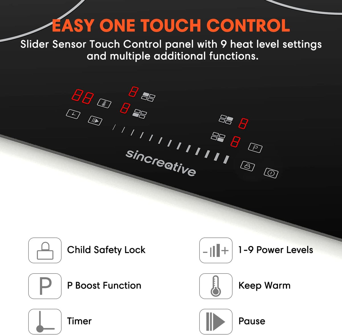 30 Inch 4 Burners Induction Cooktop with Timer D238937