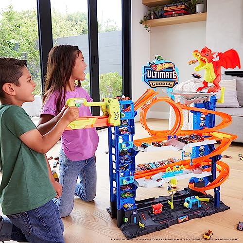 Ultimate Garage Toy Car Track Set with 2 Die-Cast Toy Cars E94647