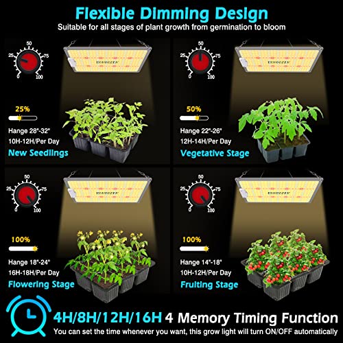 1000W LED Grow Light Full Spectrum with Timer L377827