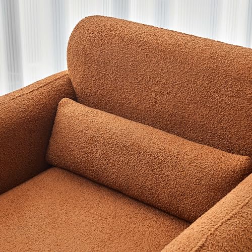 Cream Lambskin Sherpa Fabric Accent Chair L5847