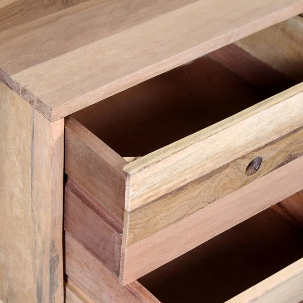 Solid Reclaimed Wood Bedside Cabinet J372604