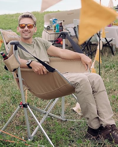 Oversized Folding Hammock Camping Chair with Cup Holder M723483