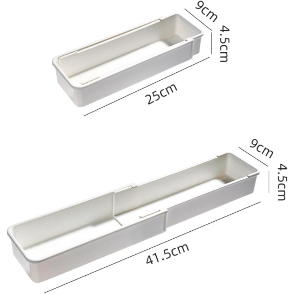 White 4pack Expandable Drawer Organizer Trays A318