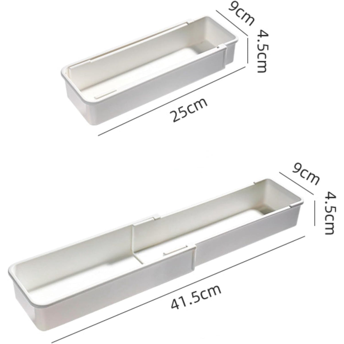White 4pack Expandable Drawer Organizer Trays A318