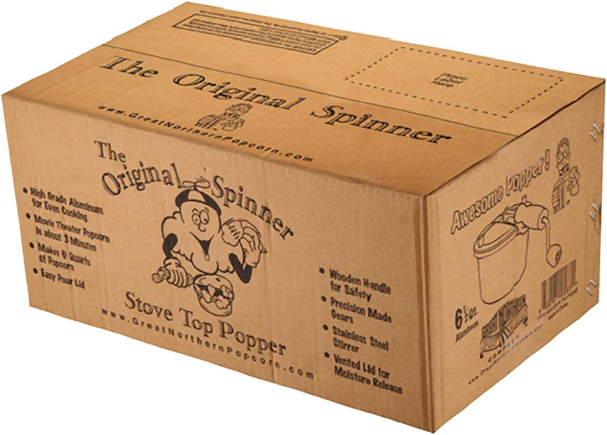 6-Quart Aluminum Popcorn Popper with Hand Crank N882211