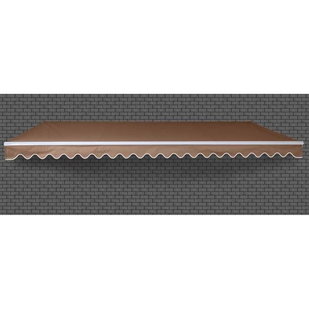 12x10 Feet Manual Retractable Patio Awning F449660