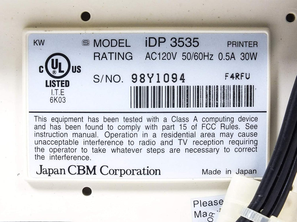 Tractor Feed Printer & Card Reader T748506