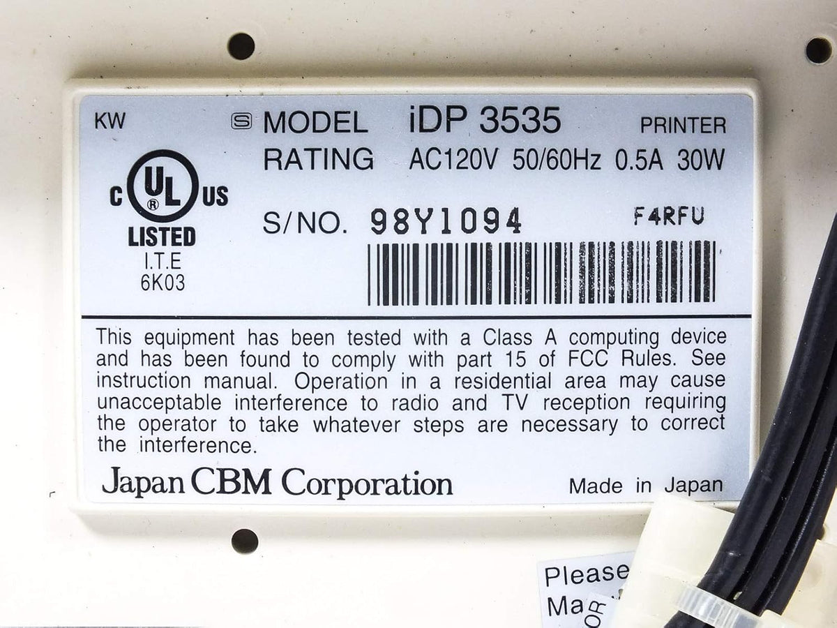 Tractor Feed Printer & Card Reader T748506