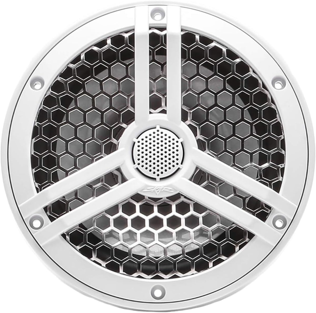 6.5" 2-Way Marine Coaxial Speakers, Pair (White) D748491