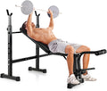 Adjustable Weight Bench with Squat Racks N300
