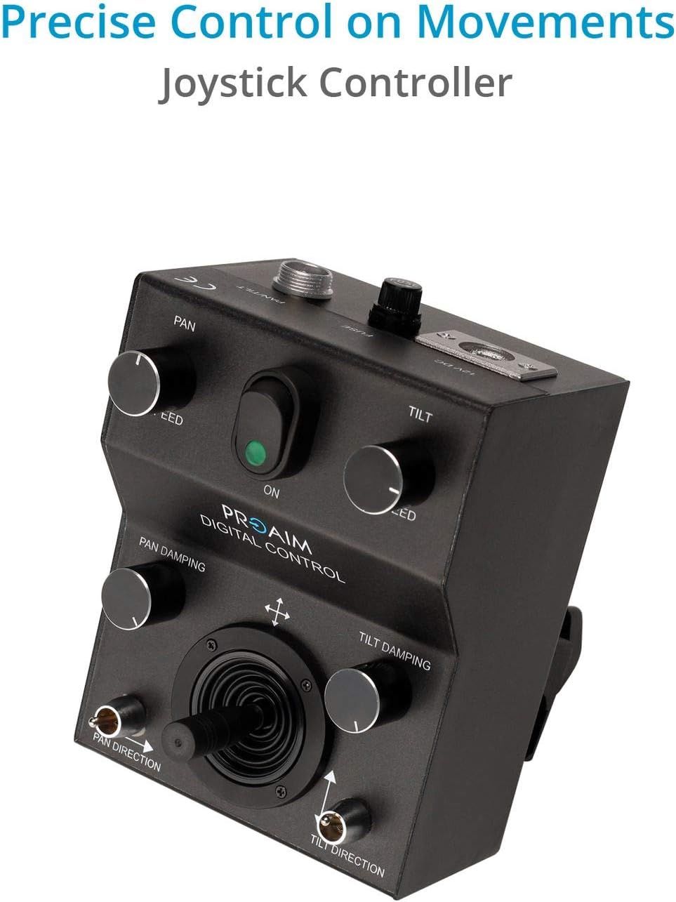 Gold Motorized Camera Pan Tilt Head with Joystick Control U1782