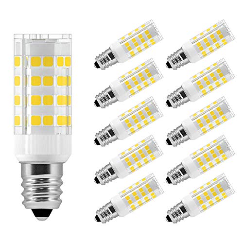 10 Pack E12 LED Candelabra Bulbs, 6000k Daylight White, 5W 450 Lumens G955