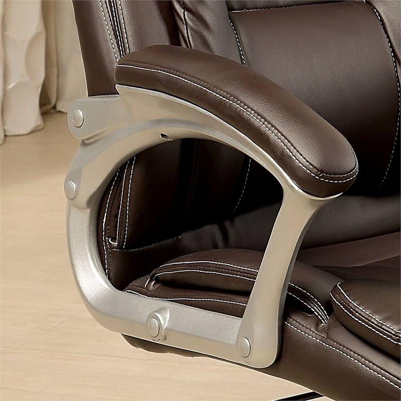 Brown Leather Office Chair Z597947