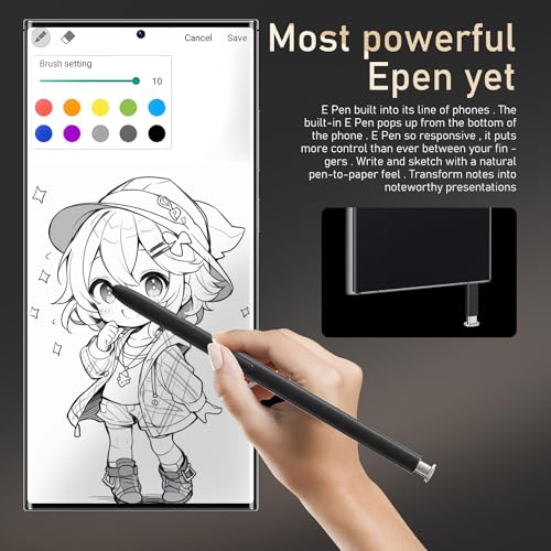 White 6.8" 6GB+256GB Unlocked Smartphone X117