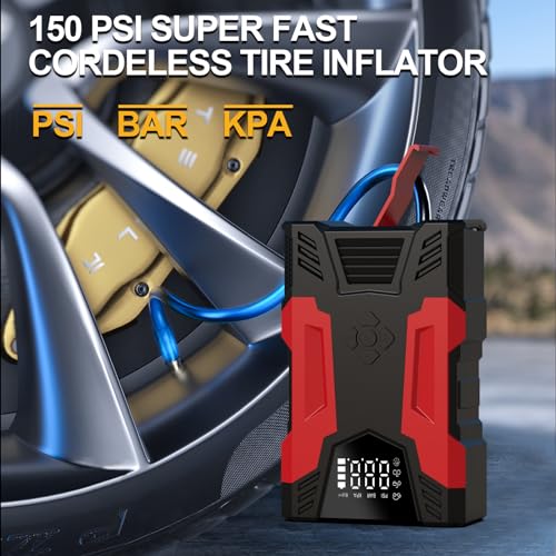 3000A 12V 37000mWh Car Jump Starter with Jumper Cables Z5789