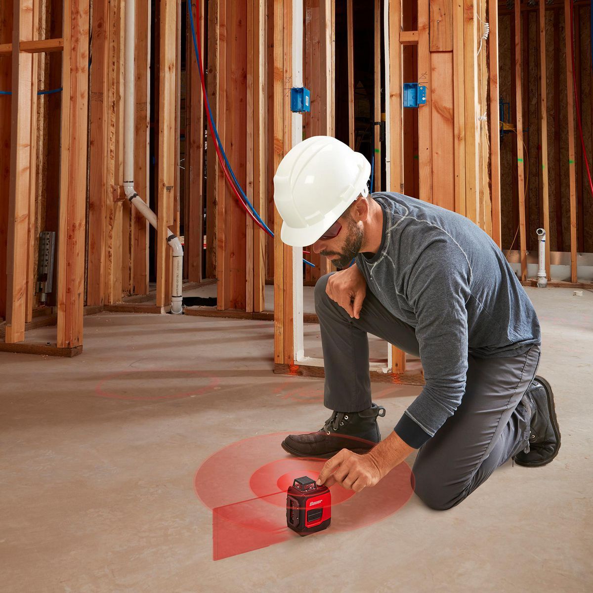 50 ft. Self-Leveling Cross-Line Laser Level K66452