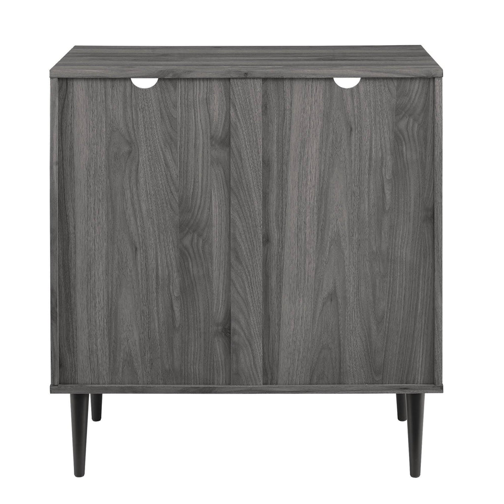 Metal and Glass Door Accent Console P53903
