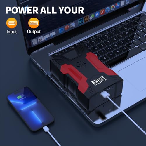 3000A 12V 37000mWh Car Jump Starter with Jumper Cables Z5789