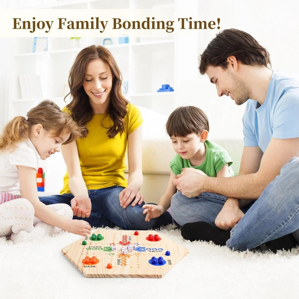 Double-Sided Wooden Marble Board Game Q708