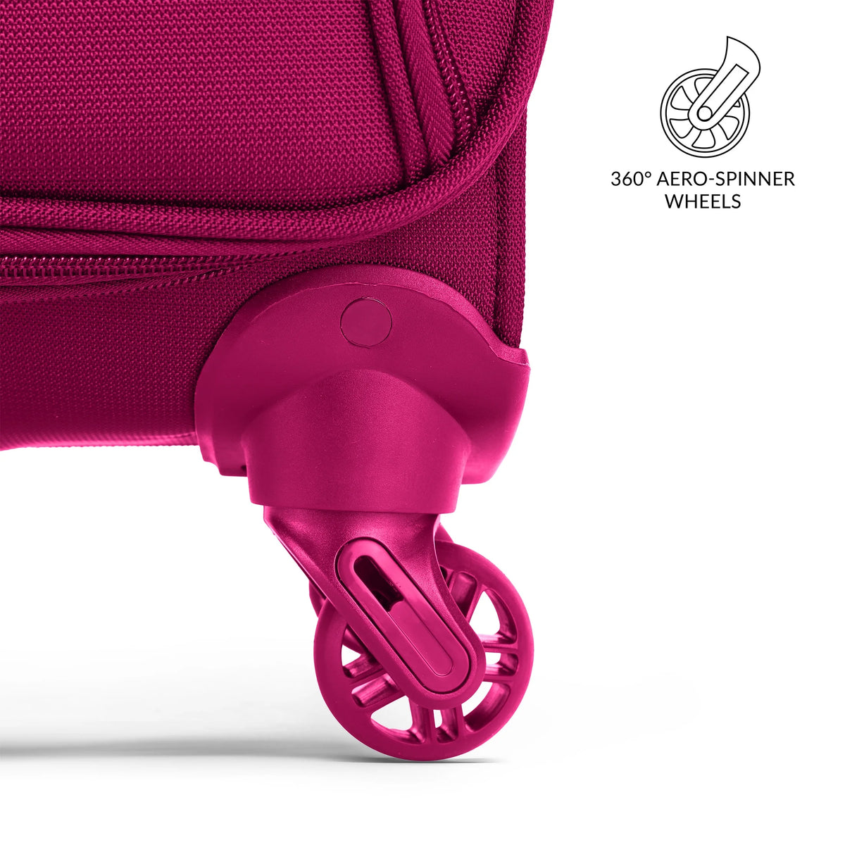 Fuchsia 20" Carry-on Luggage V2164