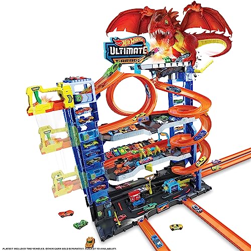 Ultimate Garage Toy Car Track Set with 2 Die-Cast Toy Cars E94647