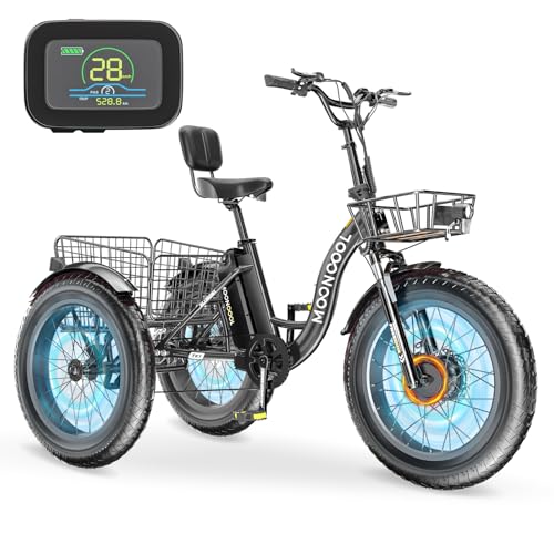 Electric Tricycle 350W 36V Removable Battery 7 Speeds 3 Wheels W866190
