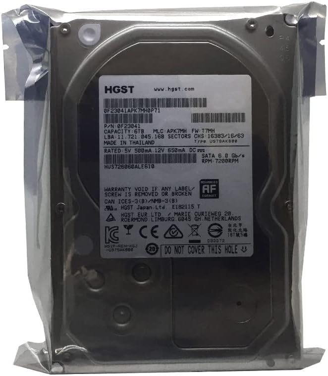 6TB 7200 RPM SATA 6Gb/s 128MB Cache 3.5-Inch Enterprise Hard Drive (Renewed) Pack of 2 W52207