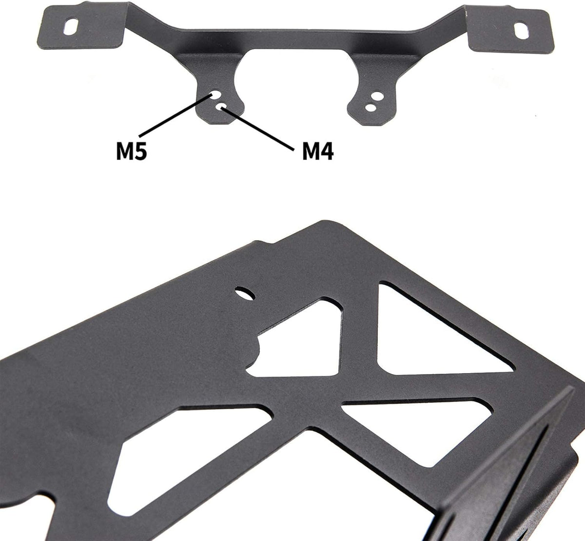 Rear Spare Tire Mount License Plate Relocation Bracket with 3rd Brake Light Mounting Bracket Kit for Jeep Wrangler JL 2018 2019 2020 2021 2022 Pack of 2 I137724