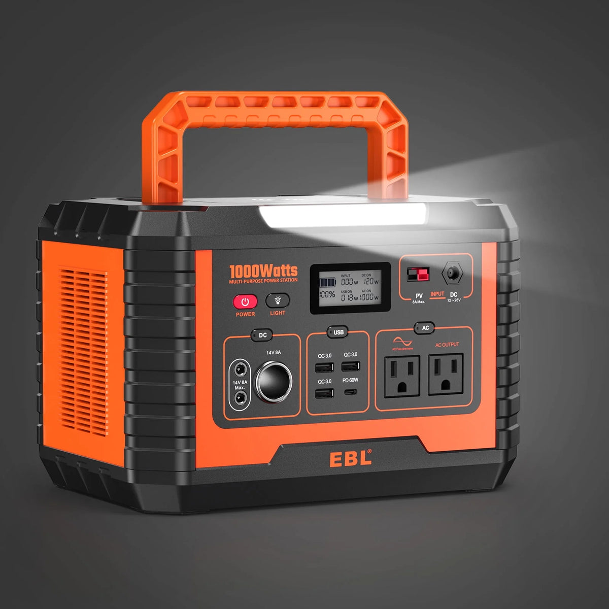 1000W 999Wh Portable Power Station B891638