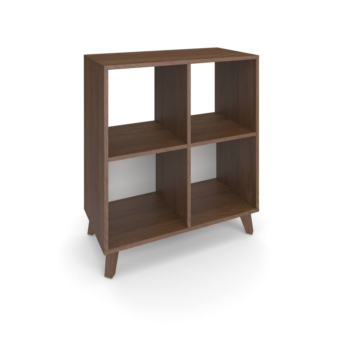 Light Walnut Modern Cube Bookcase K3423