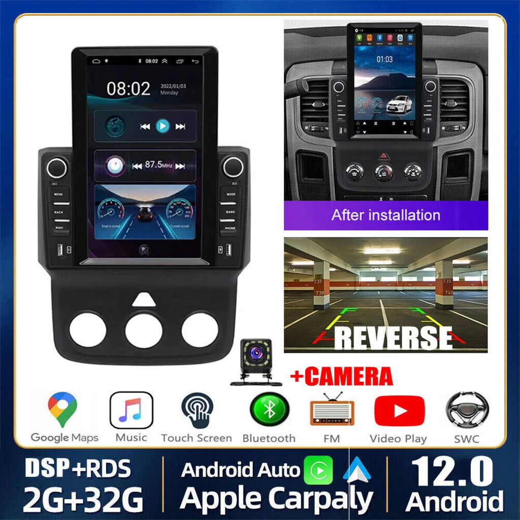 9.7 Vertical Car Radio Stereo IPS Android 12.0 GPS Navigation W3089