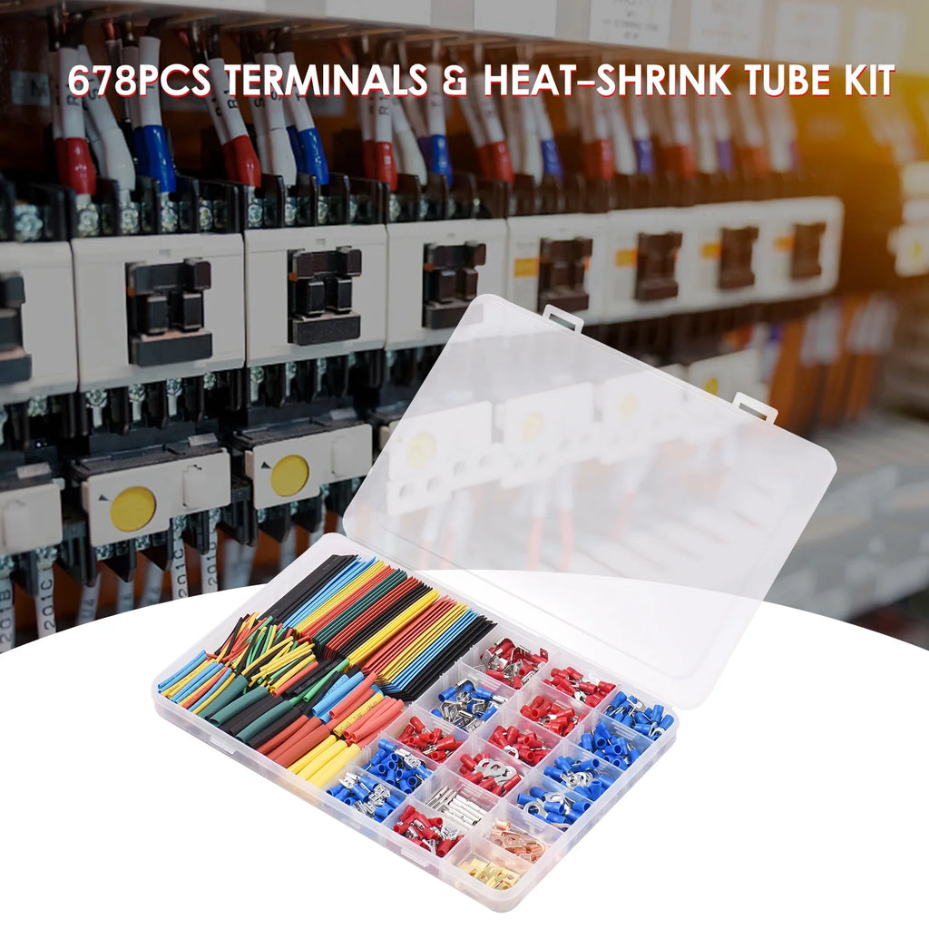 678PCS Terminals & Heat-shrink Tube Kit J24582
