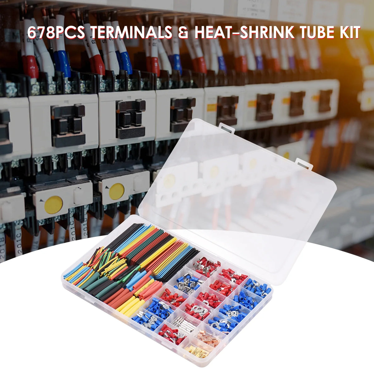 678PCS Terminals & Heat-shrink Tube Kit J24582