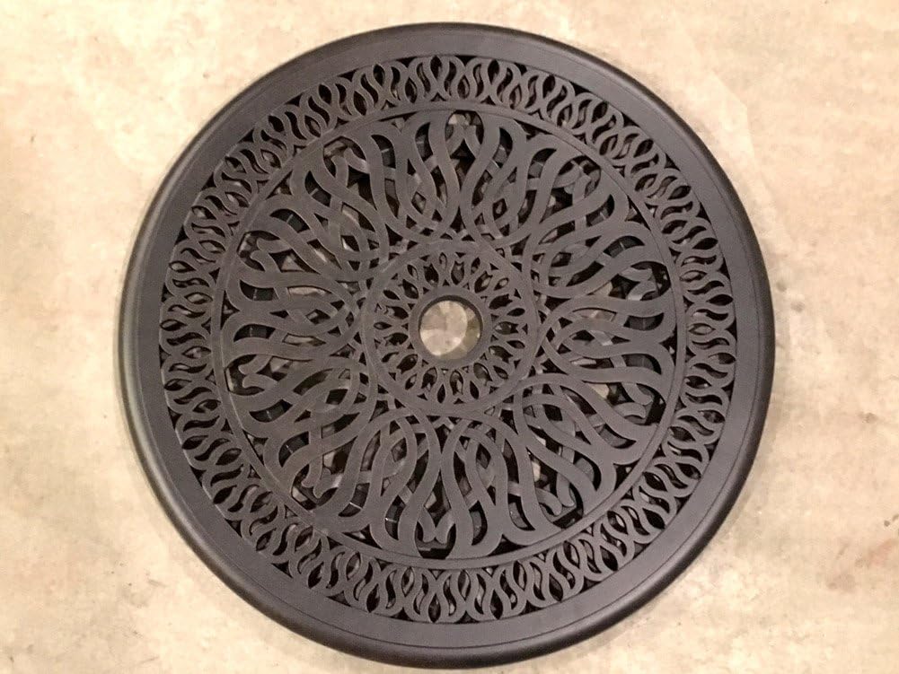 Bronze Cast Aluminum Lazy Susan Turntable Rotating Tray E6373
