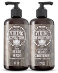 Beard Wash & Beard Conditioner Peppermint & Eucalyptus 34 Oz O91768