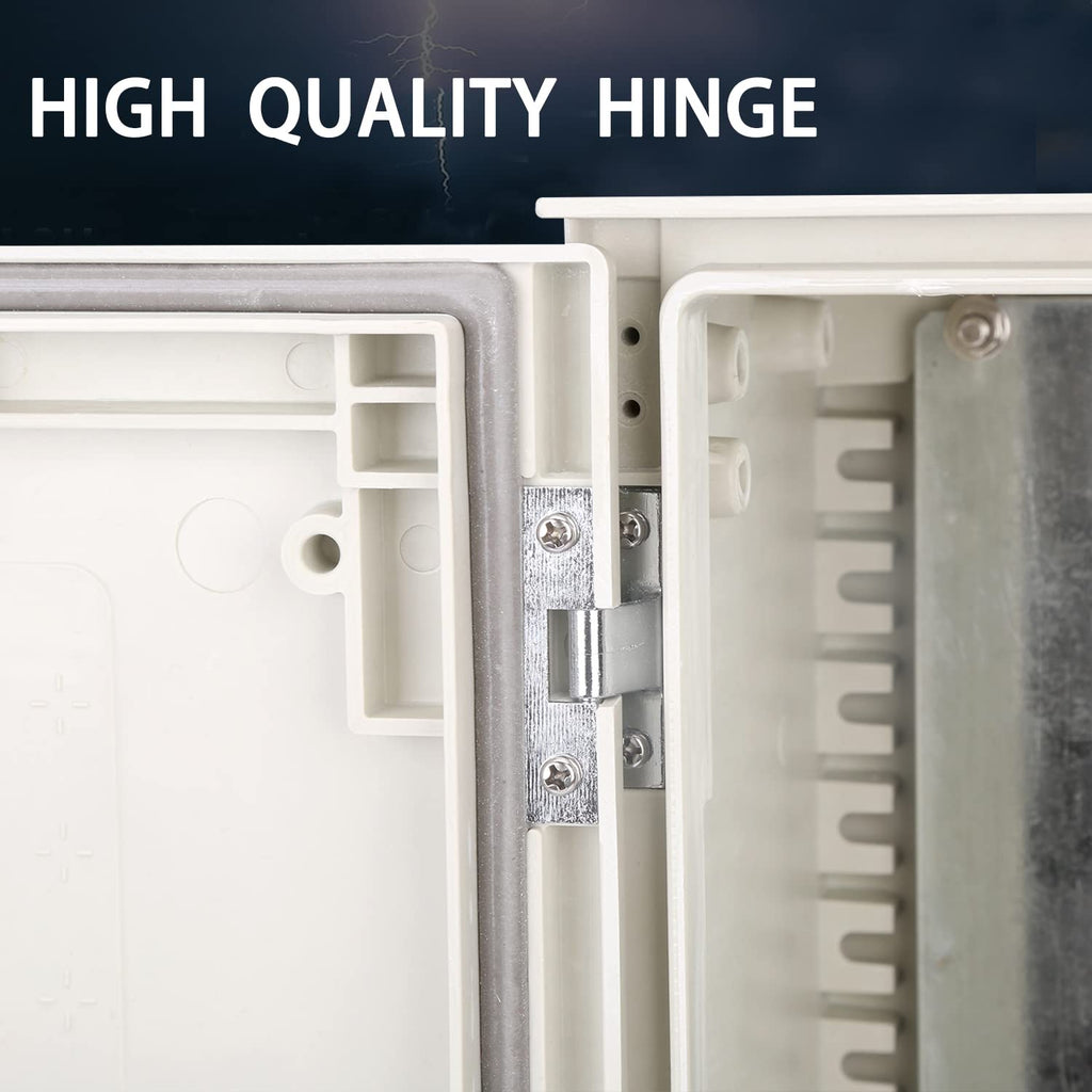 19.7×15.7×7.9 Fiberglass IP65 Weatherproof Wall-Mounted Electrical Enclosure Box P693204