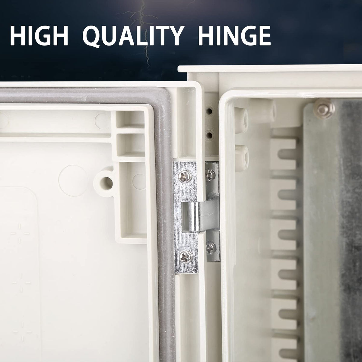 19.7×15.7×7.9 Fiberglass IP65 Weatherproof Wall-Mounted Electrical Enclosure Box P693204