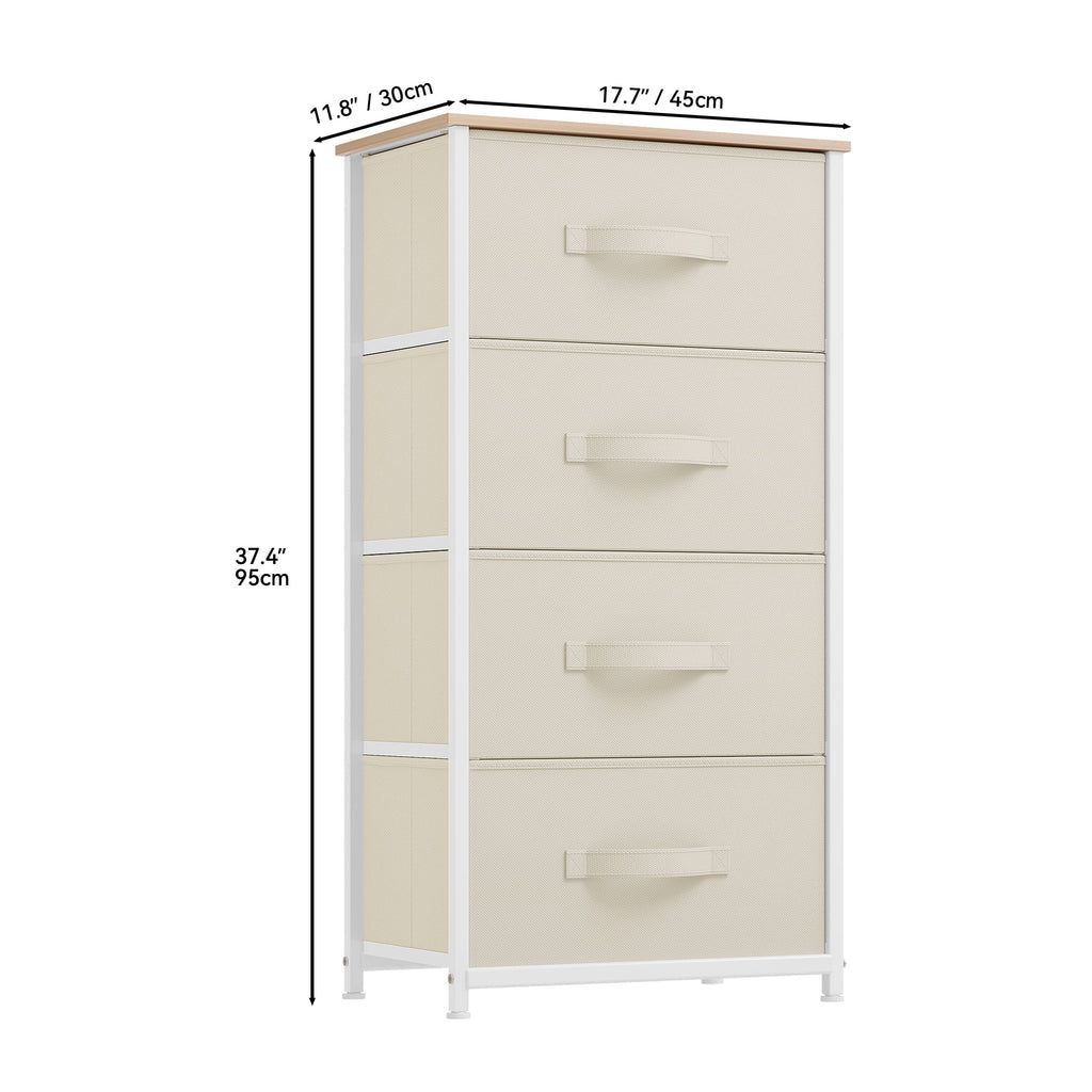 Fabric 4 Drawer Dresser U319154