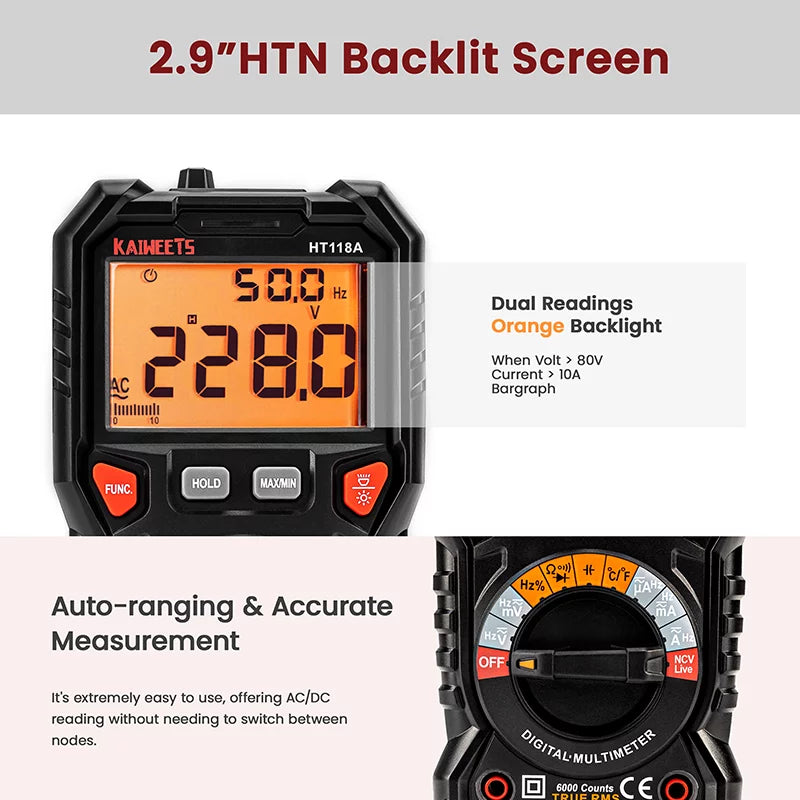 Auto-Ranging TRMS Digital Multimeter W75189