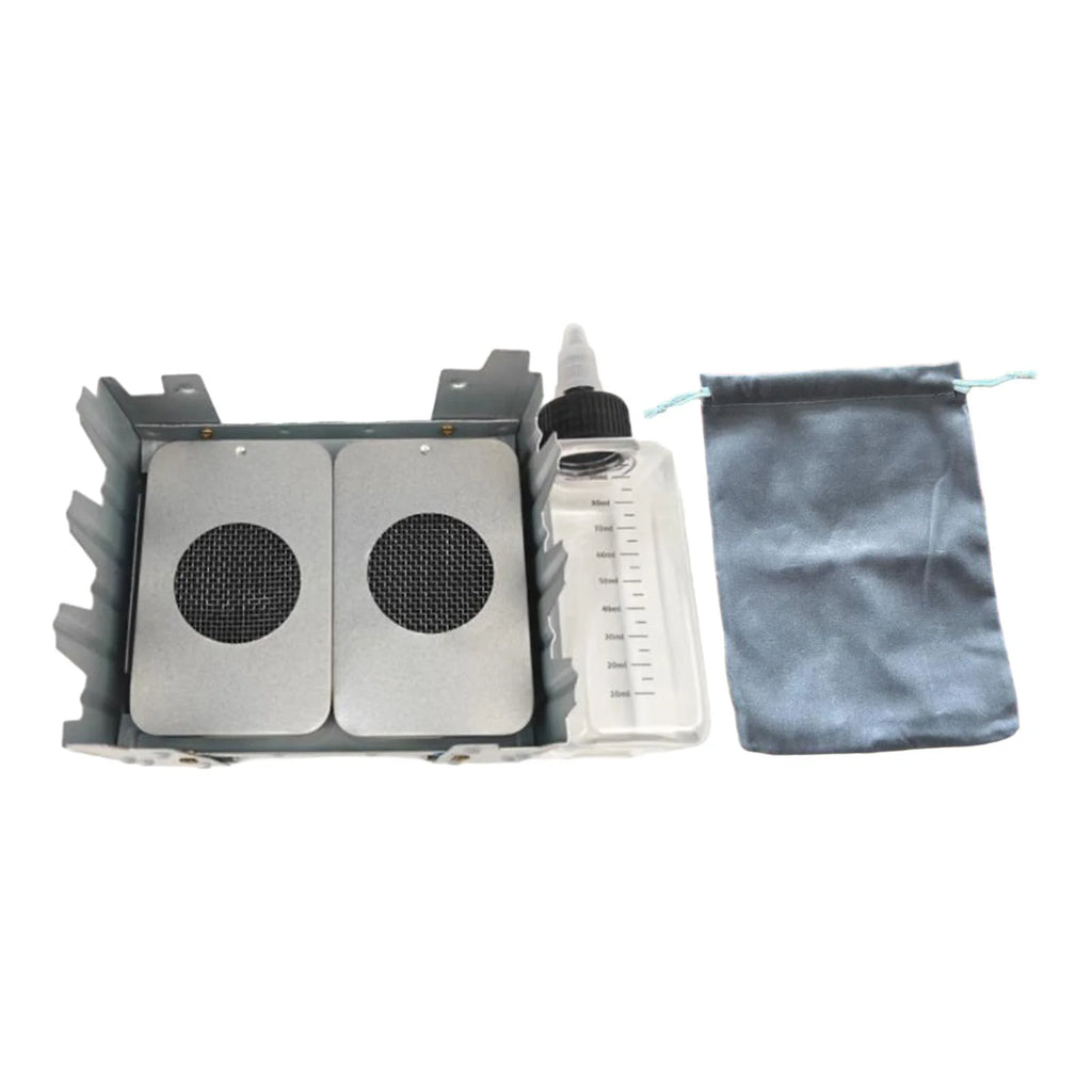 Liquid Fuel Camping Stove Set with Folded Stand Grill B92439