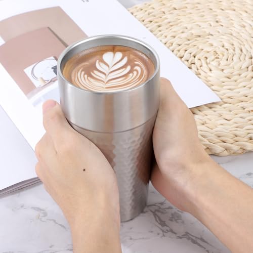 16 oz 4 Pack Stainless Steel Tumbler F7540