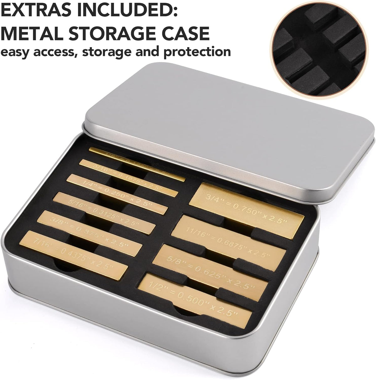 10 Brass Setup Blocks Height Gauge Woodworking Tools B95203
