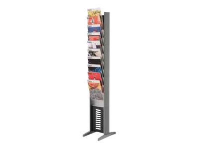Silver 10 Compartments Literature Display L286392