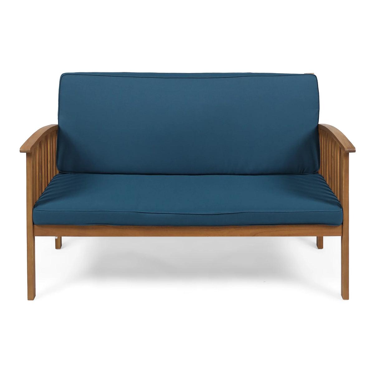 Acacia Wood Loveseat with Cushion Y1686