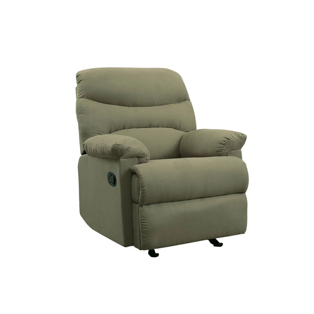 Sage Green Microfiber Recliner H8101