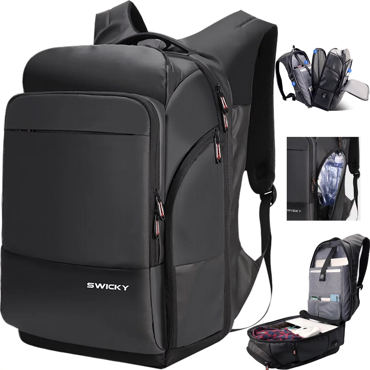 17.3 inch Anti-Theft Laptop Backpack with USB Charging Port B117